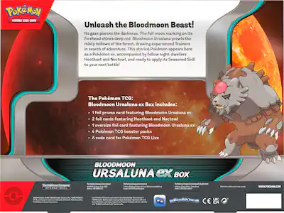 Pokmon Trading Card Game: Bloodmoon Ursaluna ex Box 290-43318 - Best Buy Pokmon Trading Card Game: Bloodmoon Ursaluna ex Box 290-43318 - Best Buy
