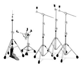 Gibraltar Hardware - 9700 Series 5-Piece Heavy-Duty Drum Hardware Pack,Includes Direct-Pull Hi-Hat Stand, 2 Boom Cymbal Stands