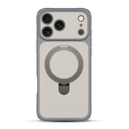 BASELINE - TouchTone Series Kickstand Ring MagSafe Case for Apple iPhone 18 Pro / 17 Pro - Gray