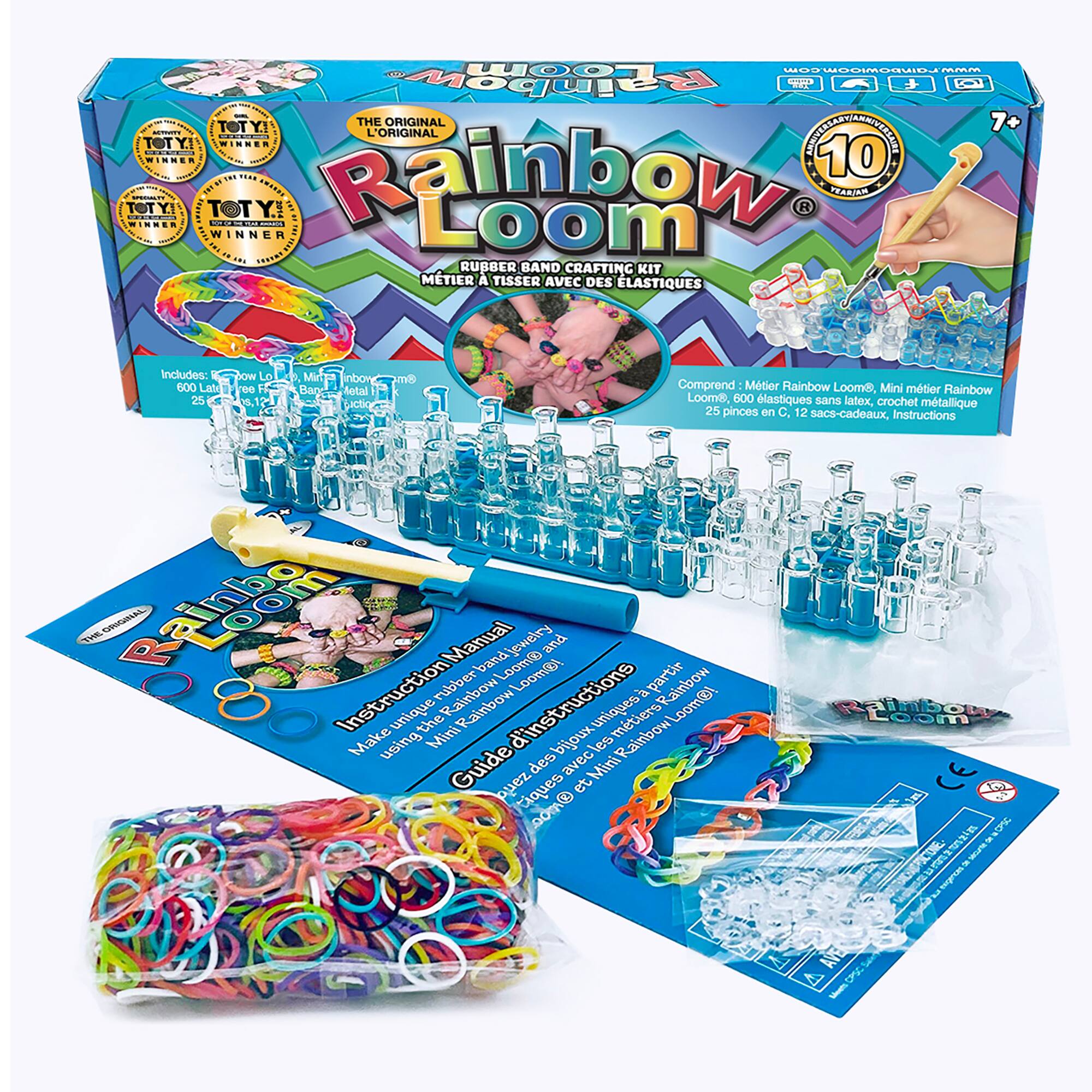 Choon's Design Rainbow Loom: The Original Rainbow Loom, Jewerly Crafts, 600 pc, Kids Ages 7 ...
