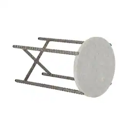 Butler Specialty - Nigella Marble and Silver Cross Legs Side Table - Multi-Color