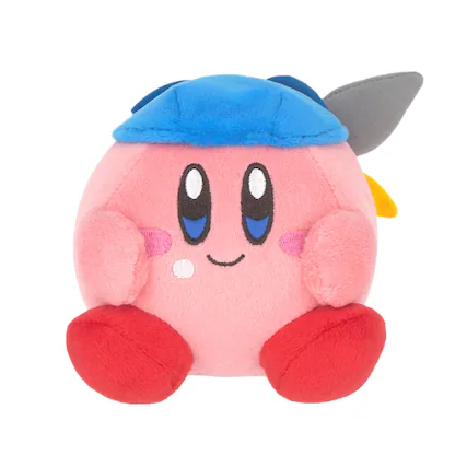 Front. Little Buddy - Kirby Bandana Waddle Dee 4 Inch Collector Plush - Pink.