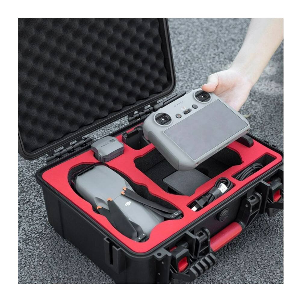 Left. StartRC - STARTRC Waterproof Black Carrying Case for DJI Air 3S Fly More Combo.