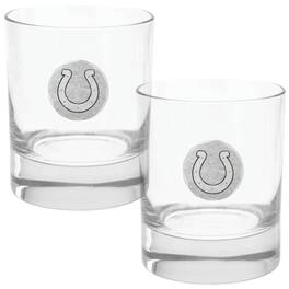 Wendell August Forge - Indianapolis Colts Two-Piece 11oz. Rocks Glass Set - Multicolor