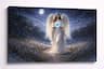 FC Design - Large Canvas 24x36" Ready-to-Hang Celestial Glow Guardian Angel Art Painting Home Wall Décor - MultiColor