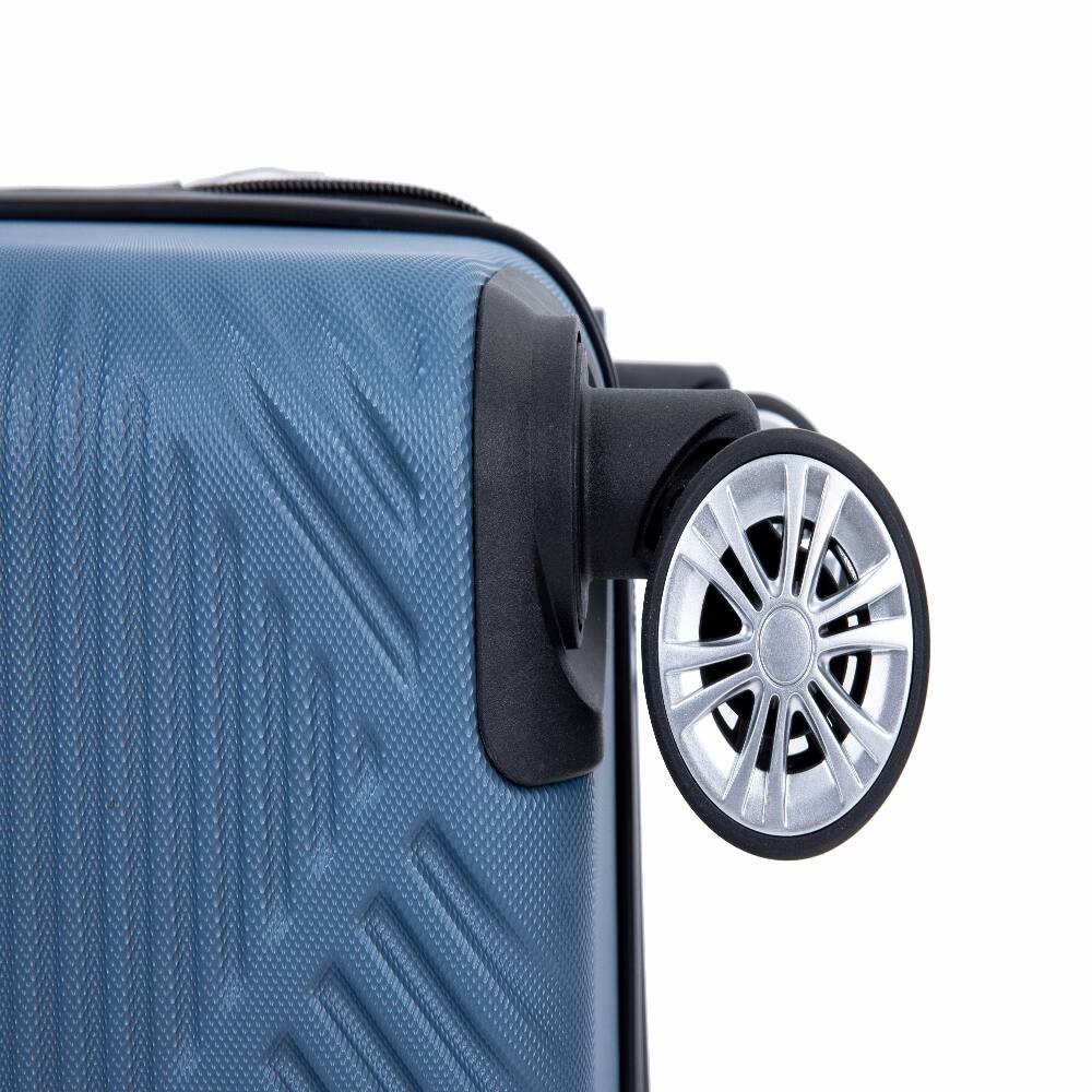 Alt View 10. Ropilly - Ropilly 4 Piece Hard Shell Luggage Set Blue Luggage Set with Spinner Wheels 14 Inch Cosmetic Train Case - Blue.