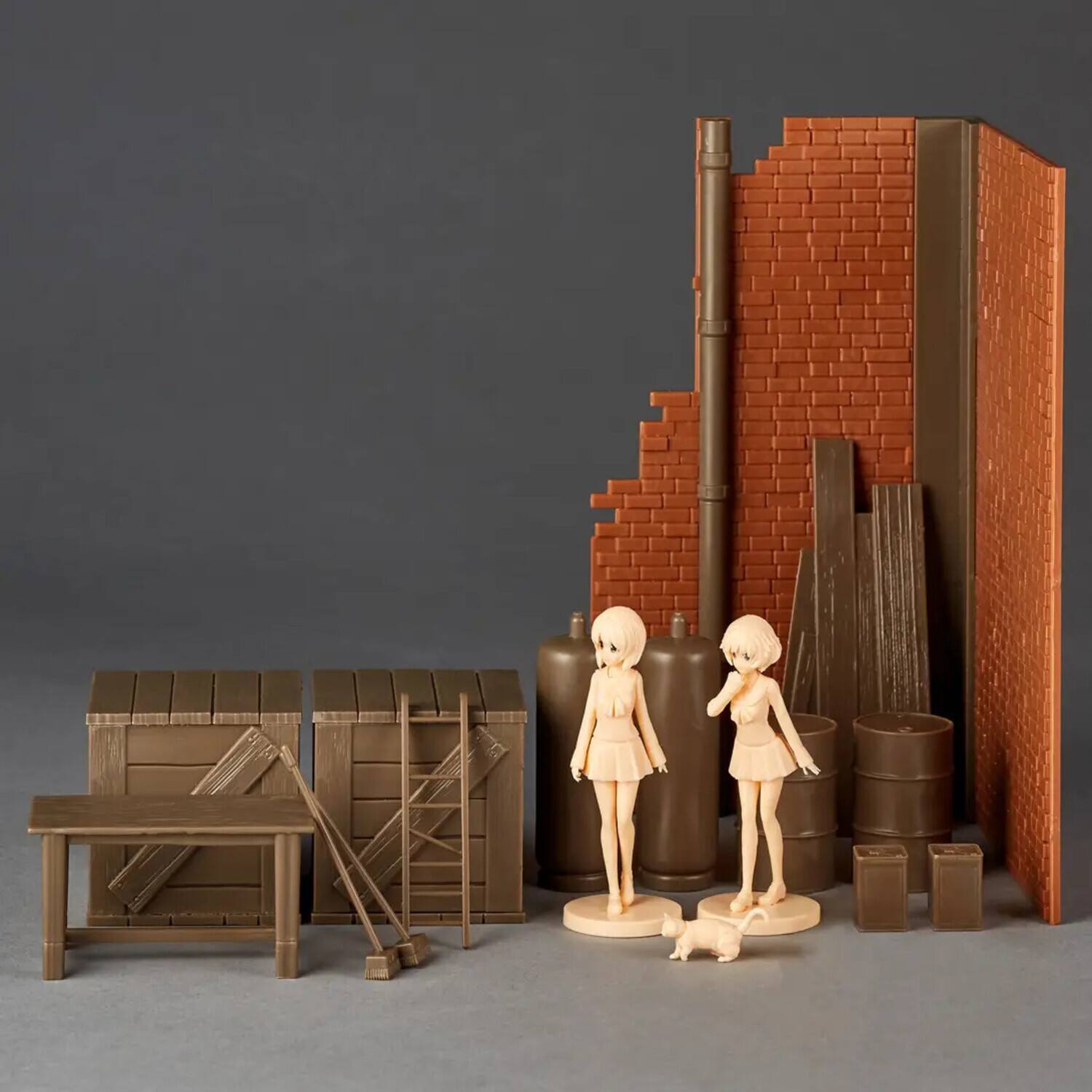 Alt View 1. PopMarket - Girls und Panzer - ARTPLA - Last Chapter Garage Plastic Model Kit Set A   - COLLECTIBLES - Multicolor.