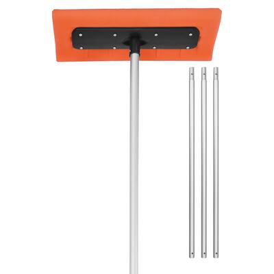Snow Roof Rake, 17.7 In Foam Blade, 7.3-18.4 Ft Adjustable Roof Rake 17 7 In Foam Blade Snows Removal Tool P 010236241881
