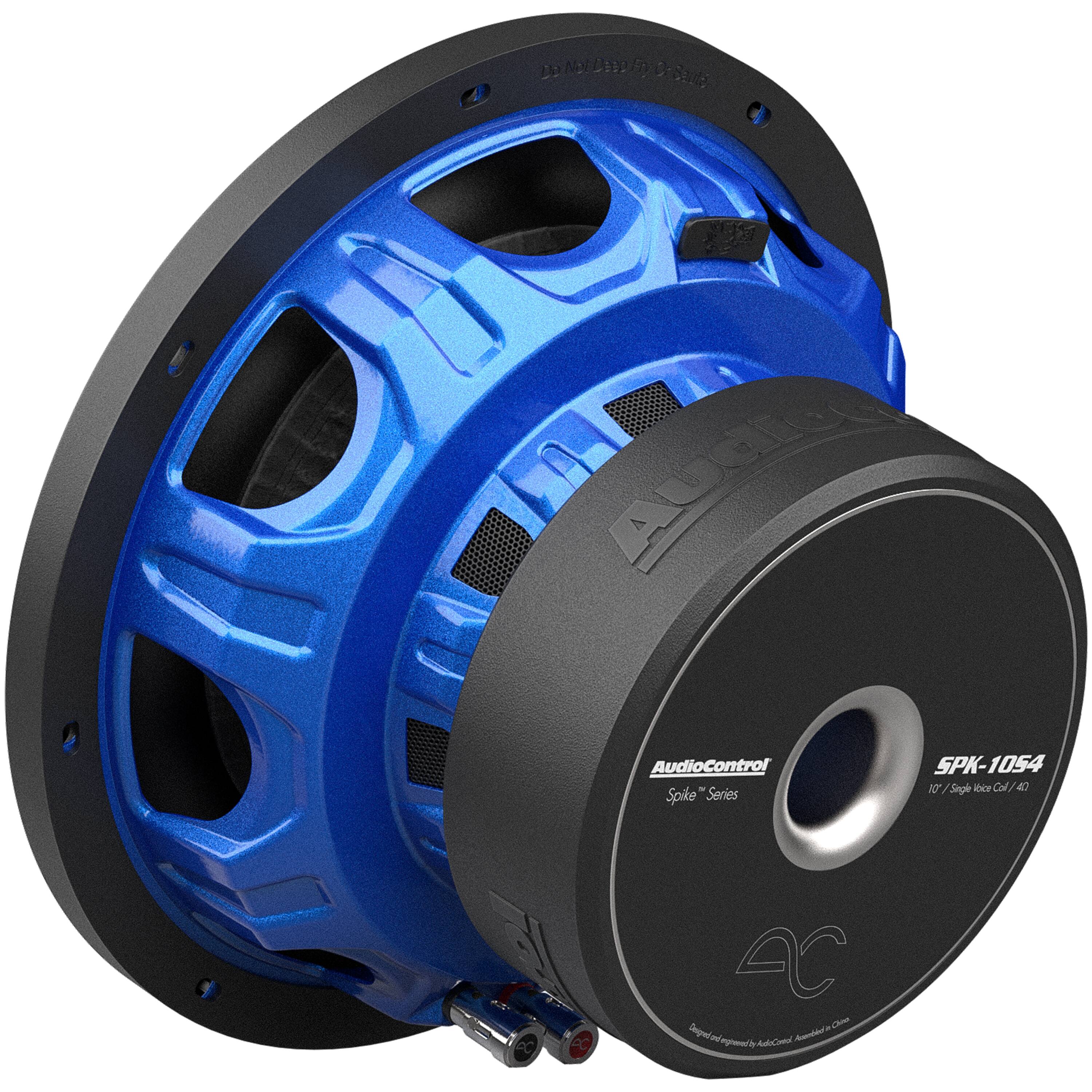 The text on the image reads: "AudioControl - Spike Series SPK-1054 Woofer 5" 2 L SPL 1000 Watts."