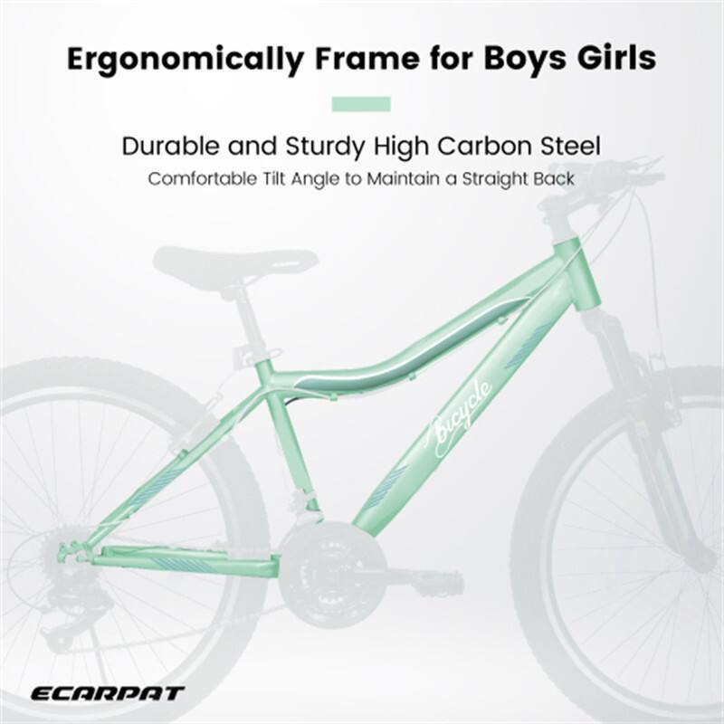 Ergonomically Frame for Boys Girls  
Durable and Sturdy High Carbon Steel  
Comfortable Tilt Angle to Maintain a Straight Back  
ECARPAT
