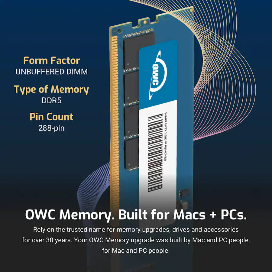 OWC 32GB Memory RAM For Alienware Aurora R13 Aurora R15 Black Chips ...