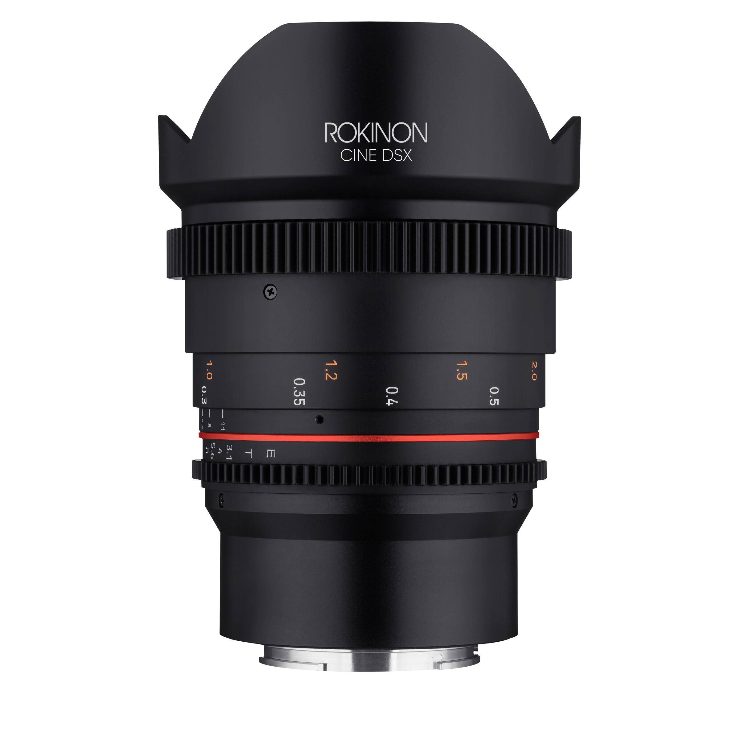 ROKINON  
CINE DSX  

1.0 0.3 a 11 A 1.0 A 3.1  
T E 0.35 1.2 0.4 1.5 0.5 2.0 E