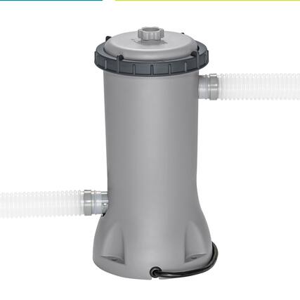 Front. Bestway - Bestway Flowclear 530 Gallons per Hour Above Ground Swimming Pool Filter Pump.