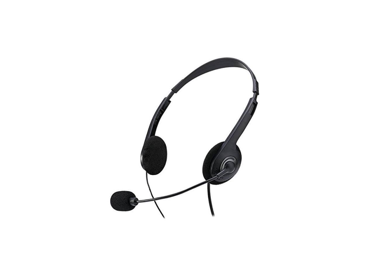 Alt View 4. Adesso - STEREO HEADSET W/ MICROPHONE - Black.