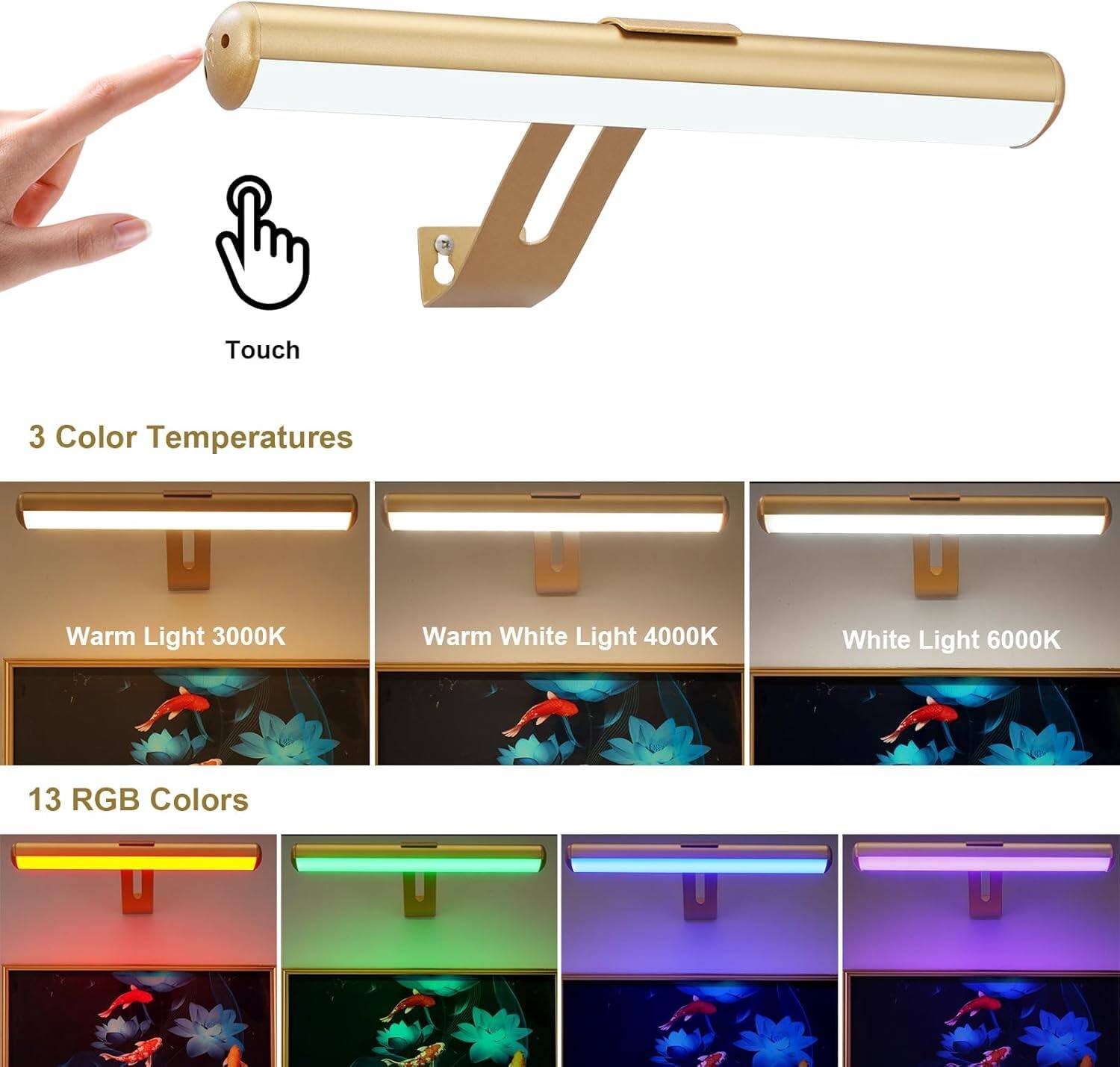 VEGA AUTOMOTIVE Picture Light Operated Lights For Wall Wireless With ...