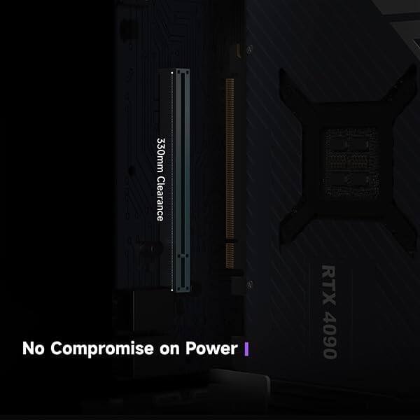 330mm Clearance  
No Compromise on Power  
RTX 4090