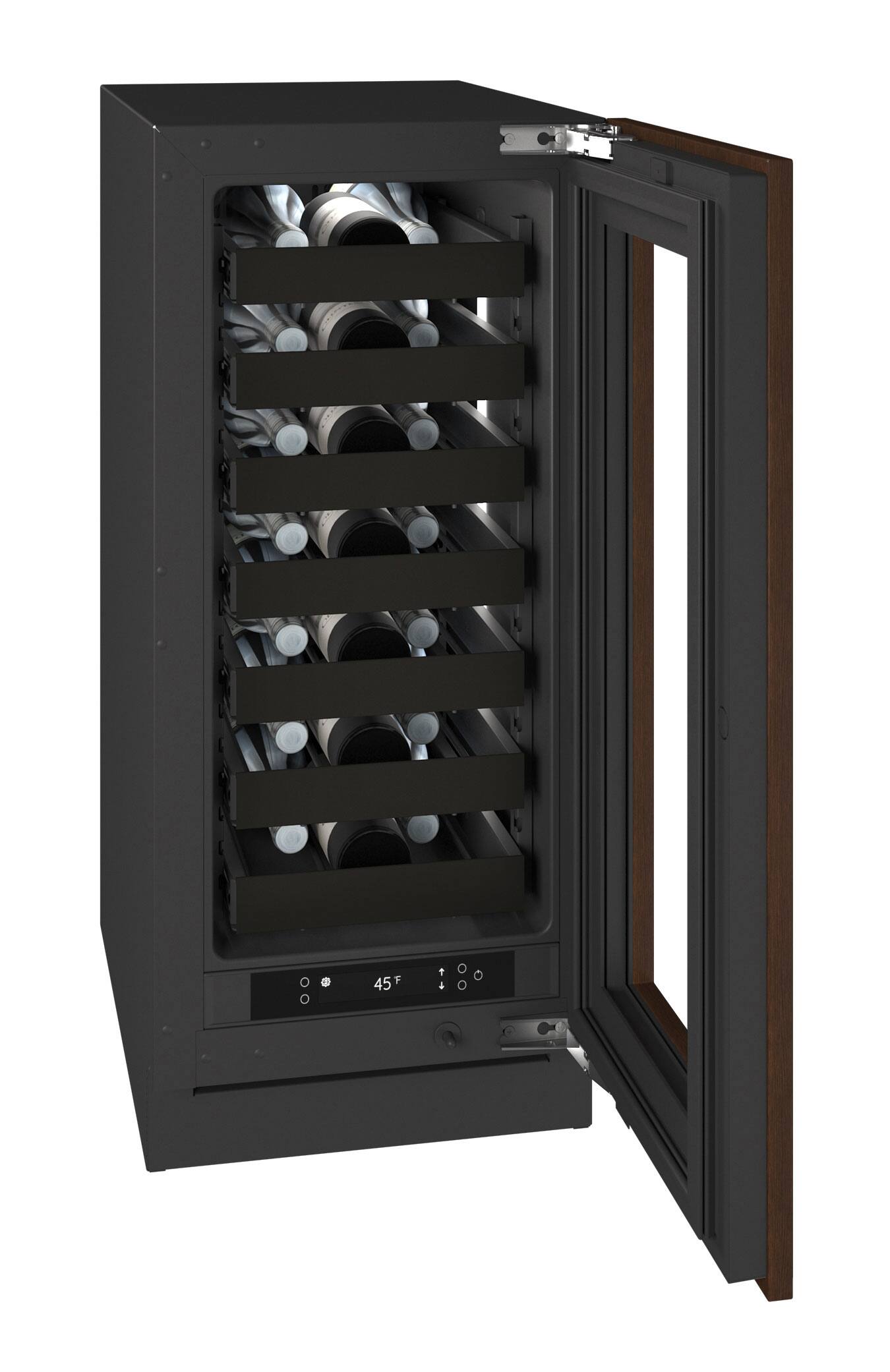 Alt View 2. U-Line - U-Line 15"W. 2.8 Cu.Ft. Built-In Wine Refrigerator-Panel Ready Frame/Glass - Integrated Frame.