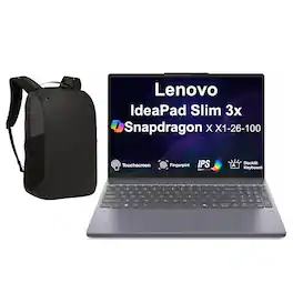 Lenovo - Refurbished Excellent - Upgraded - IdeaPad Slim 3x Laptop 15.3 WUXGA Display (Snapdragon X X1-26-100, 16GB, 1TB SSD, Win 11 Pro) w/17in Backpack - Gray