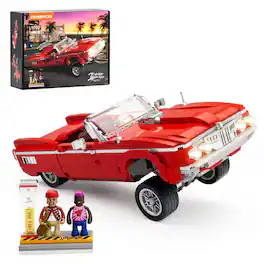 Lumibricks - Lowrider Car Building Block Set, 969-Piece Automotive Collectible Model for Car Lovers Ages 16+