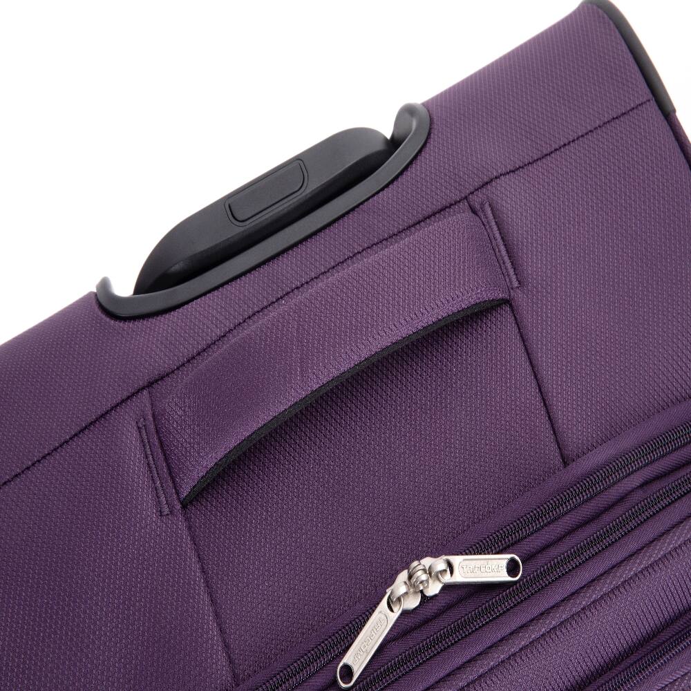 Alt View 8. Ropilly - Ropilly 5 Piece Luggage Set Softshell Suitcase Lightweight Carry On Suitcase Purple - Purple.