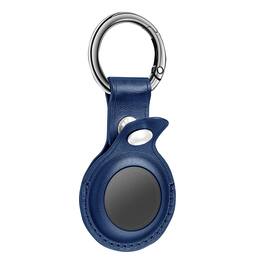 Reiko - Leather Protective Case For Apple Airtag In - Navy