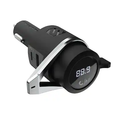 Front. Scosche - BTFREQ Pro Bluetooth FM Transmitter with Power Delivery - Black.