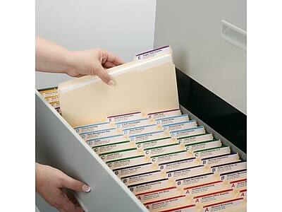 Alt View 5. Smead - Card Stock Classification Folders, Reinforced 1/3-Cut Tab, Legal Size, Manila, 50/Box  - Manila.