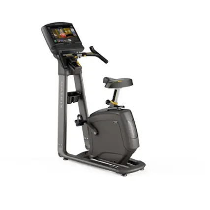 Front. Matrix - U30 Upright Bike with XIR console - Black.