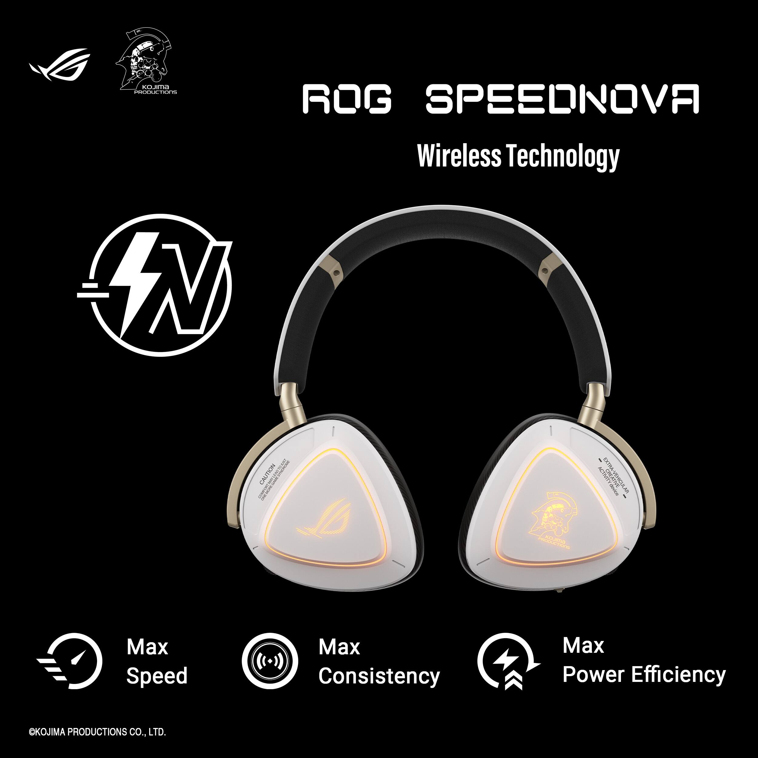 ROG SPEEDNOVA  
Wireless Technology  

Max Speed  
Max Consistency  
Max Power Efficiency  

©KOJIMA PRODUCTIONS CO., LTD.