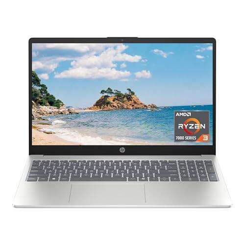 HP - 15.6 " Touchscreen, AMD Ryzen 3 7320U, 8GB RAM, 128GB SSD, AMD Radeon Graphics, Win 11 Home in S Mode, Natural - Silver