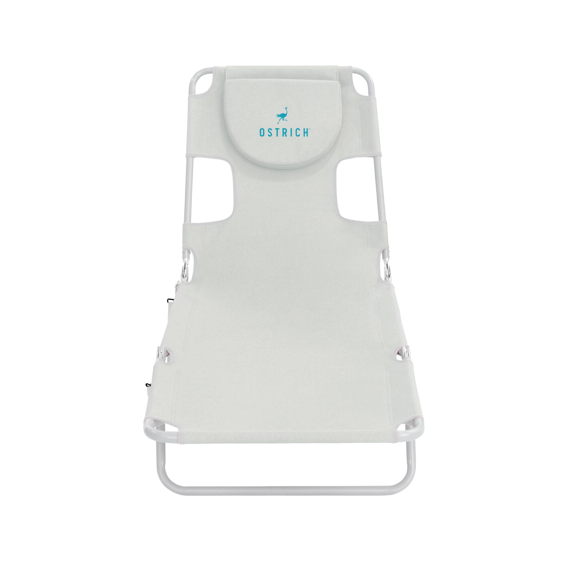 Alt View 8. Ostrich - Ostrich The Original Chaise Lounge, Facedown Beach Pool Tanning Chair, White - White.