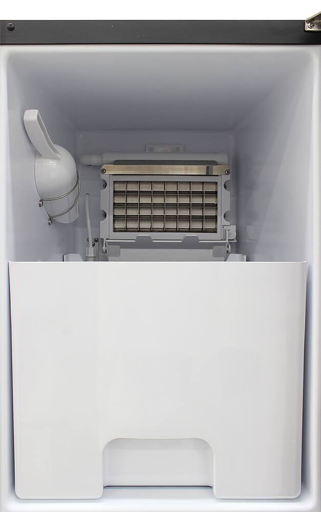 Alt View 13. Vinotemp - Brama Indoor 15-Inch 25 Lb Freestanding Icemaker - Silver.