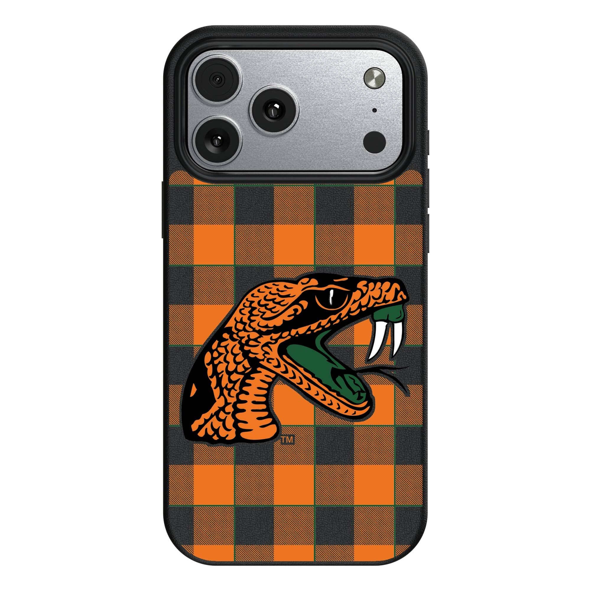 Keyscaper - NCAA - Florida A&M Rattlers Plaid Magnetic Bump iPhone Case - 17 - Black price history on PriceWatchPro