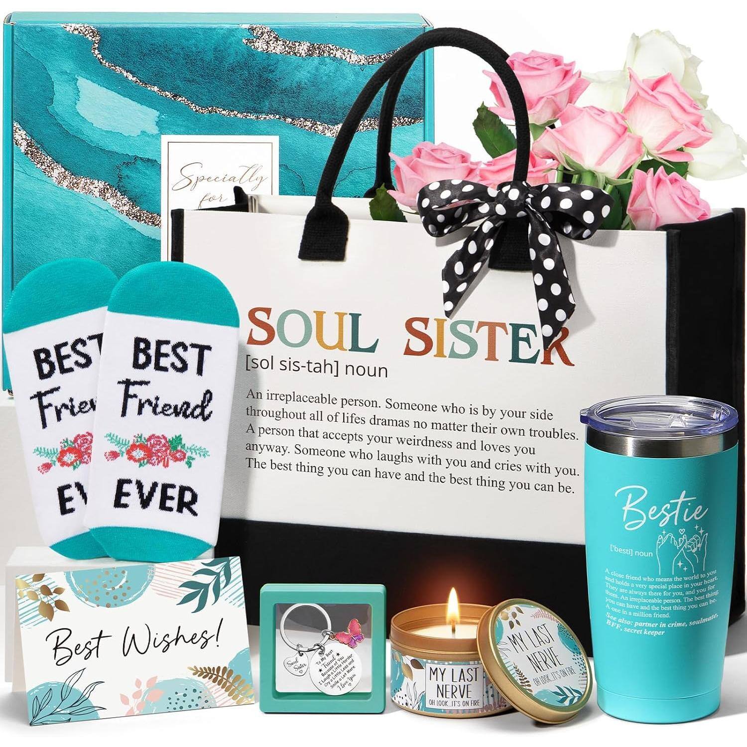 Fabibe - Boss Gifts for Women Her Christmas Woman Best Lady Cool Bosses Female Funny Appreciation Birthday Farewell w/ Canvas - Bestie Soul Sister