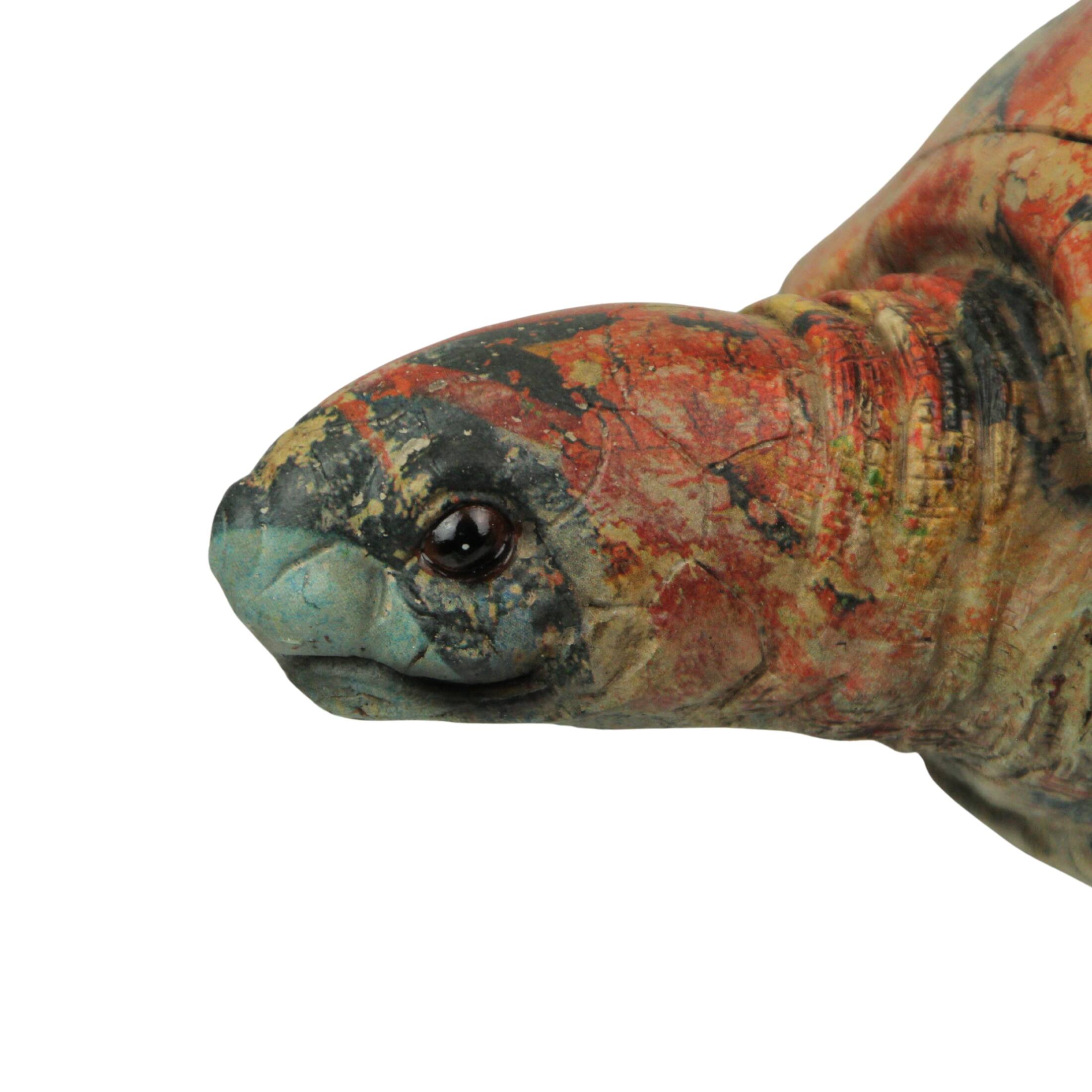 Alt View 7. Things2Die4 - Multicolor Abstract Sea Turtle Statue – 12-Inch Ocean-Inspired Coastal Decor - Multicolored.
