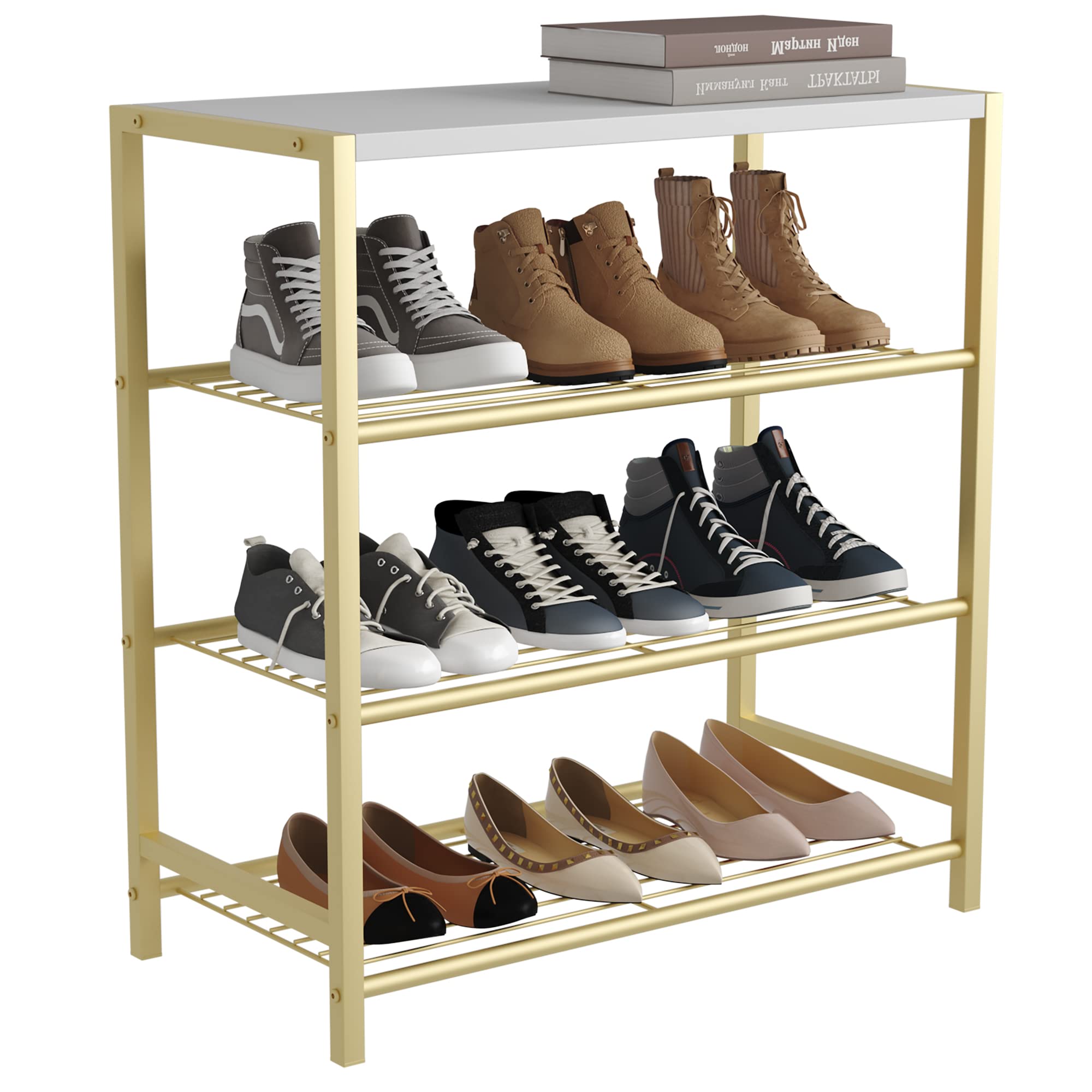 Gold 4-Tier (11.8"D x 23.23"W x 24.8"H)