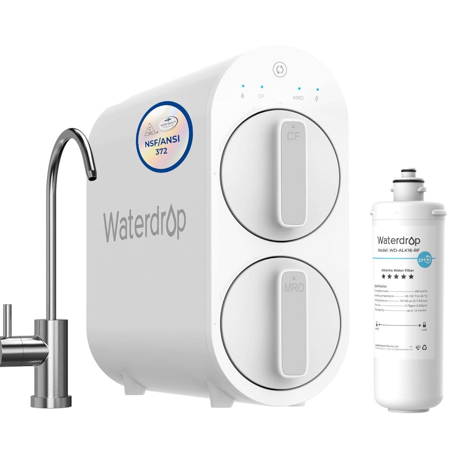 OF MRO WORGA NSF/ANSI 372 CF Waterdrop Waterdrop Model WO-ALKIERE PHC aNs Water ier MRO Infication - - WOALES inpetse - 1H - . . s .. - - B y Pgn - EorS war - - O - -