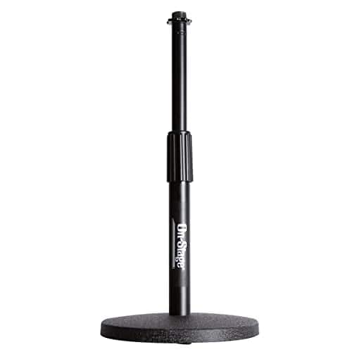 On Stage Stands - On-Stage DS7200B Adjustable Desktop Mic Stand (for Recording, Streaming, Podcasting, Bass, Drums&Amps, Adjustable