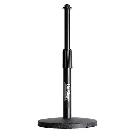 Front. On Stage Stands - On-Stage DS7200B Adjustable Desktop Mic Stand (for Recording, Streaming, Podcasting, Bass, Drums&Amps, Adjustable - Black.