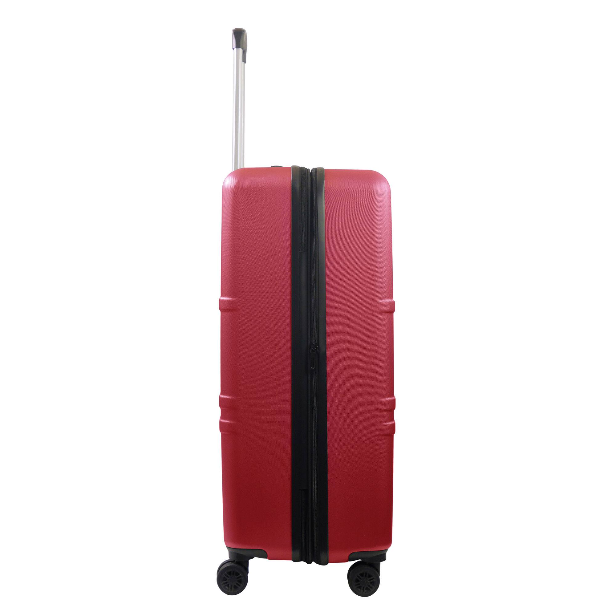 Left. American Dreamliner - 30" Hardside Luggage with Expansion - RED.