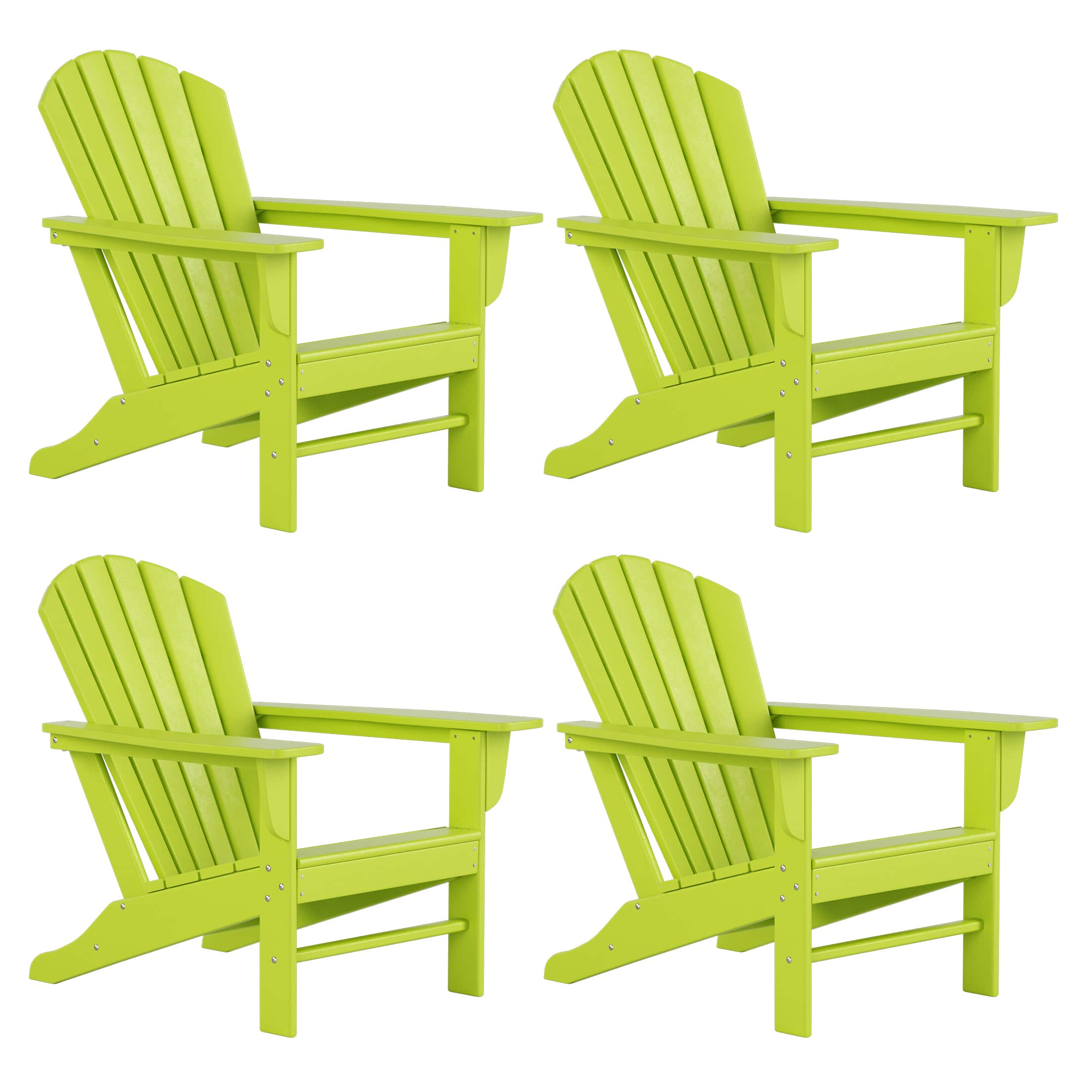 WestinTrends - Dylan Outdoor Adirondack Chair (Set of 4) - Lime price history on PriceWatchPro