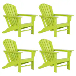 WestinTrends - Dylan Outdoor Adirondack Chair (Set of 4) - Lime