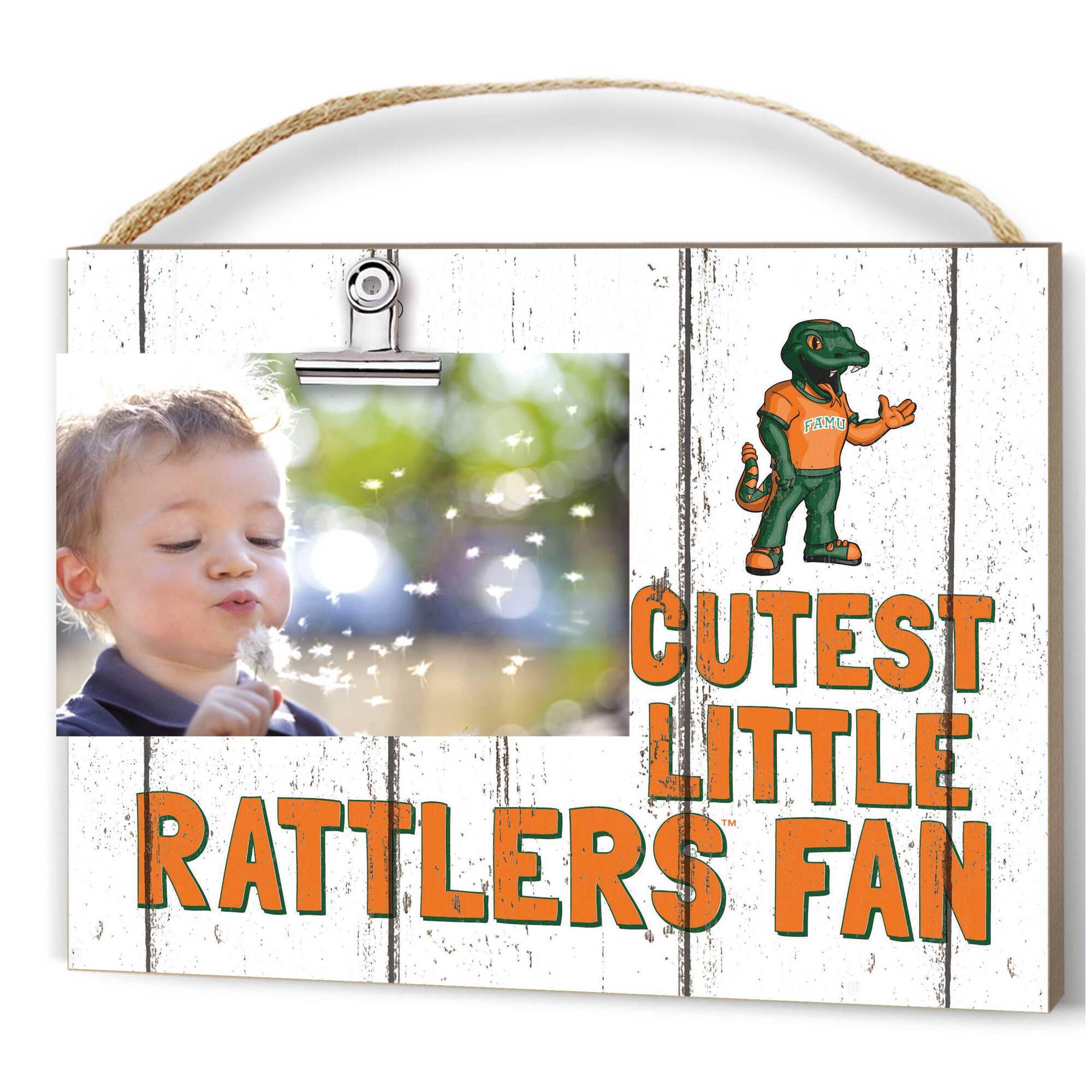 Florida A&M Rattlers 8'' x 10'' Cutest Little Weathered Logo Clip Photo Frame