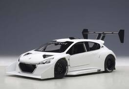 2013 Peugeot 208 T16 Pikes Peak Race Car Plain White Version 1/18 Model Car by Autoart