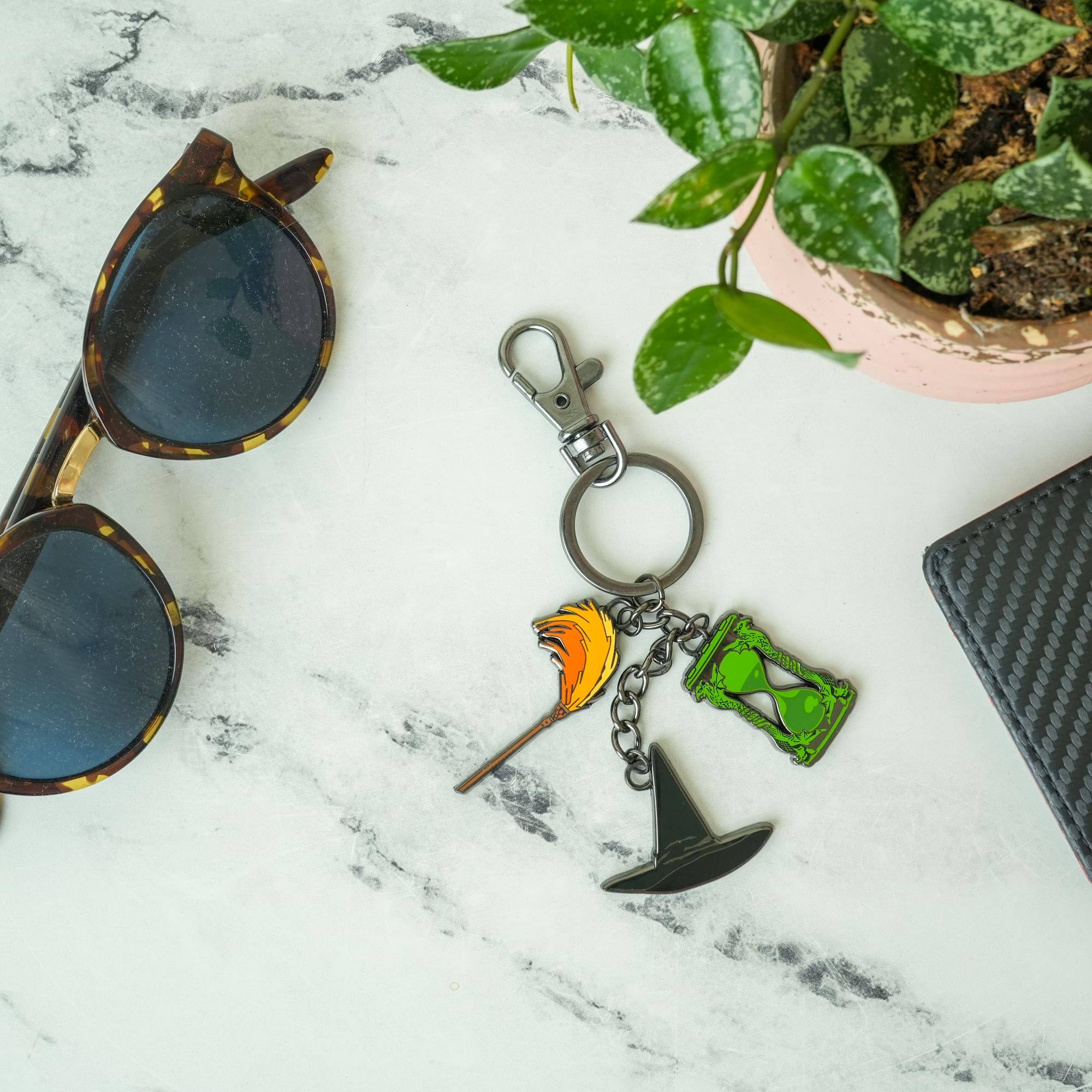 Alt View 2. SalesOne LLC - The Wizard of Oz Wicked Witch Multi-Charm Enamel Keychain - Multi-Color.