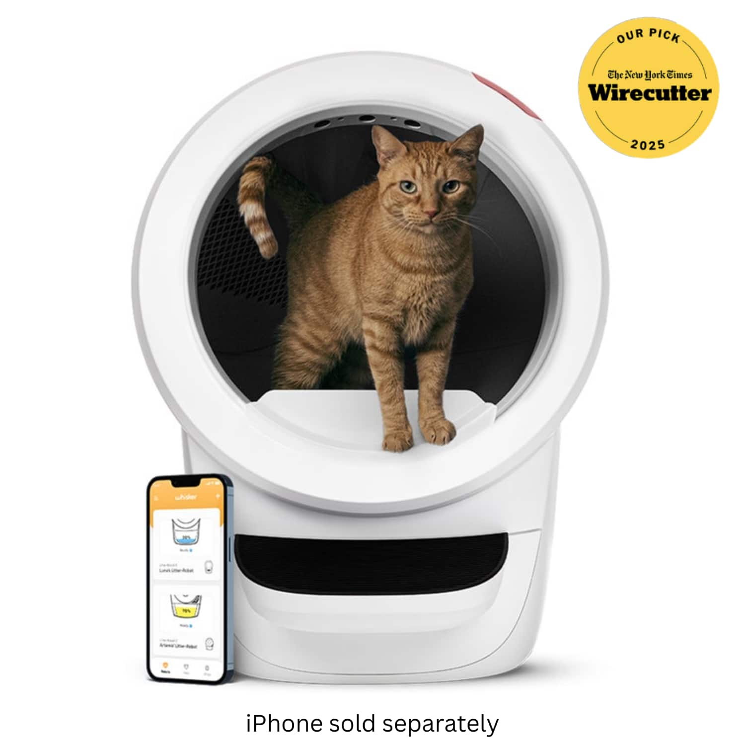 Whisker - Litter-Robot® 4 Smart App-Controlled Self-Cleaning Litter Box - White