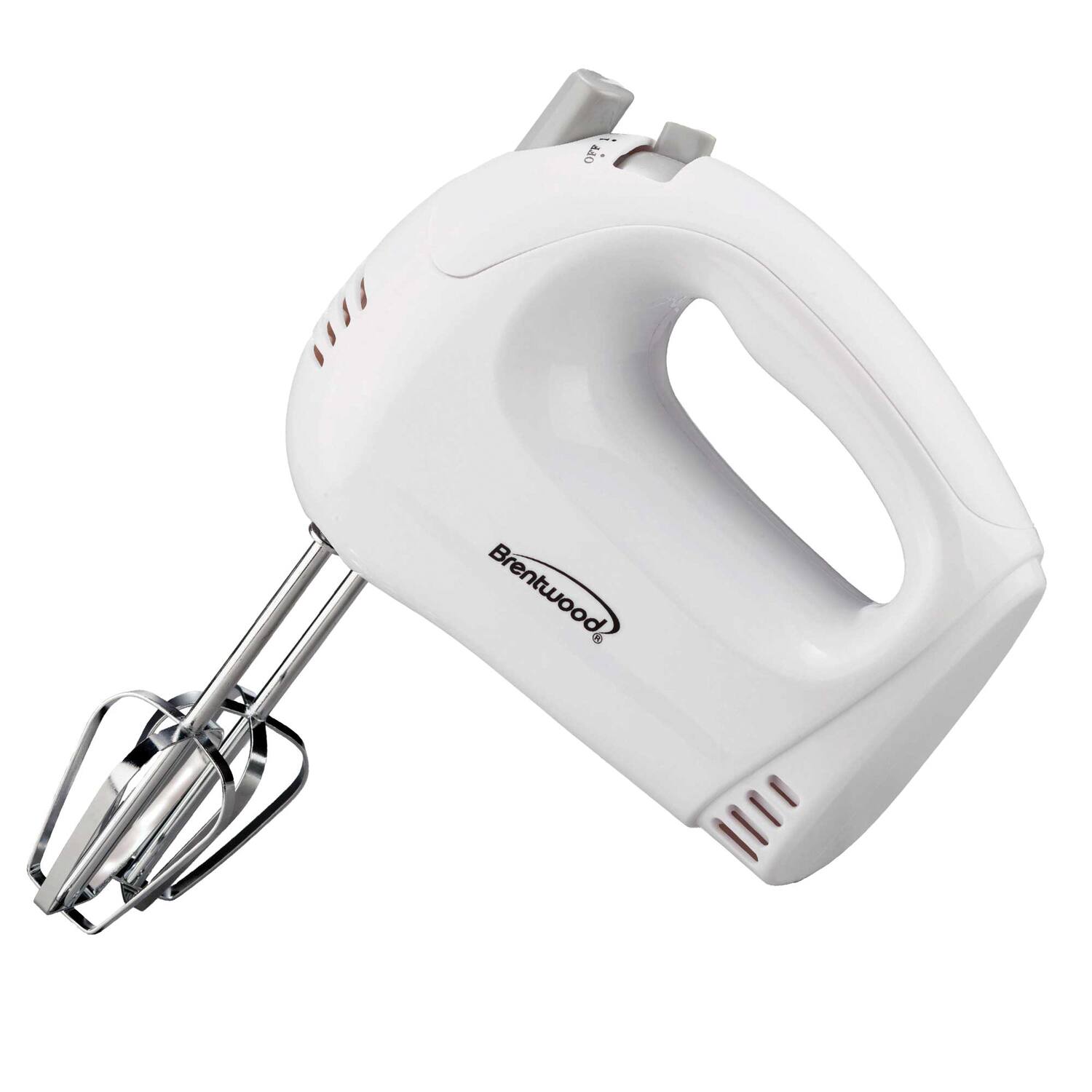Back. Brentwood - Brentwood 5-Speed Hand Mixer in White - White.