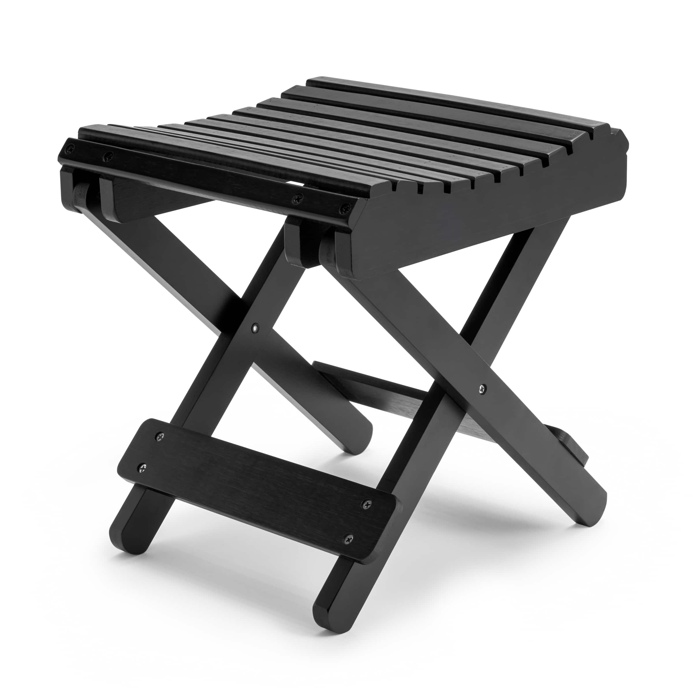 Front. Sorbus - Sorbus Foldable Shower Stool, Bamboo Foot Rest & Shaving Stool for Inside Shower, Portable Step Stool, Folding Bench - Black.