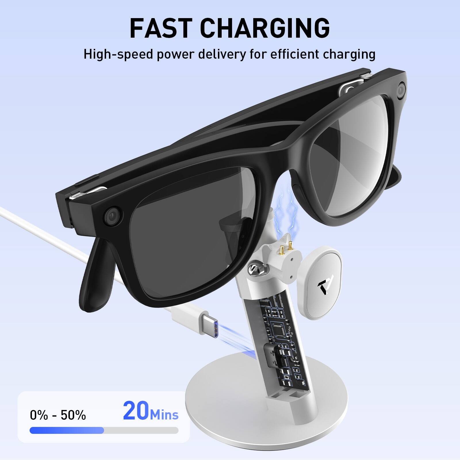 FAST CHARGING  
High-speed power delivery for efficient charging  

0% - 50%  
20 Mins