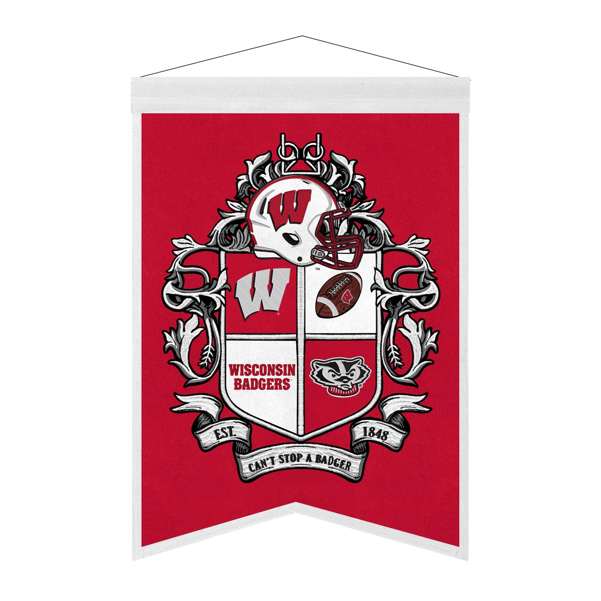 WISCONSIN BADGERS EST. 1848  
A BADGER CAN'T STOP